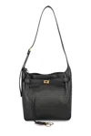 Balenciaga Black Leather Small Bel Air Shoulder Bag