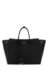 Balenciaga Women Black Leather Mini Carry All Hampton Shopping Bag