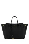 Balenciaga Women Black Leather Mini Carry All Hampton Shopping Bag In Black