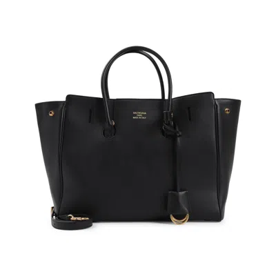 Balenciaga Black Leather Small Carry All Hempton Handbag In Purple