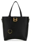 Balenciaga Black Hourglass Tote In Black