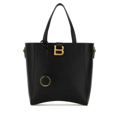 Balenciaga Black Leather Small Hourglass Handbag