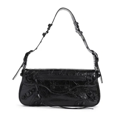 Balenciaga Black Leather Small Le Cagole Sling Shoulder Bag