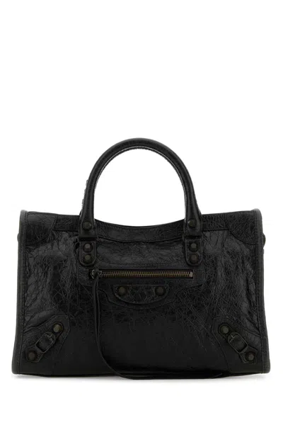 Balenciaga Black Leather Small Le City Handbag