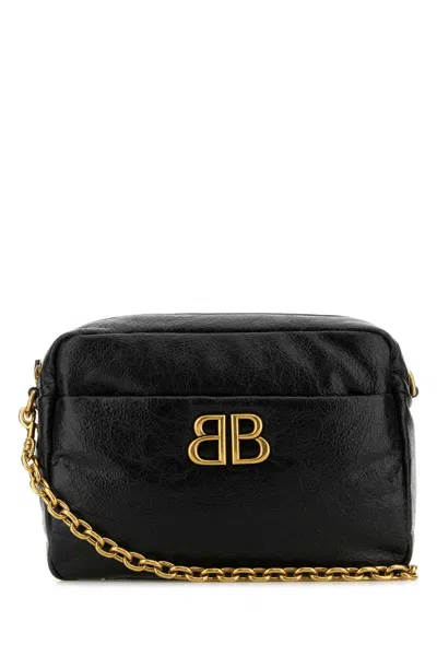 Balenciaga Monaco Camera Bag Xs Crossbody Bag In Black