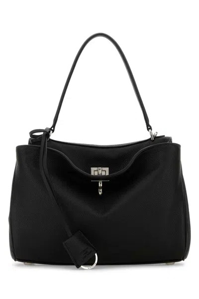 Balenciaga Black Leather Small Rodeo Handbag