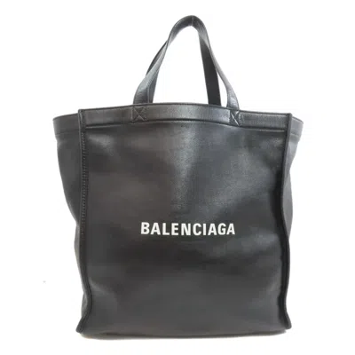 Pre-owned Balenciaga Black Leather Tote Bag ()