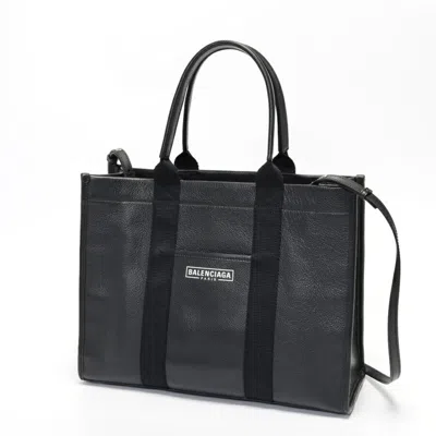 Pre-owned Balenciaga Black Leather Tote Bag ()