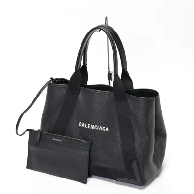 Pre-owned Balenciaga Black Leather Tote Bag ()