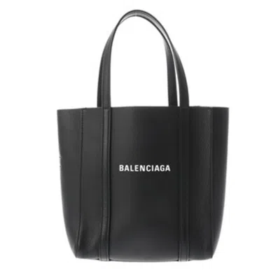 Pre-owned Balenciaga Black Leather Tote Bag ()