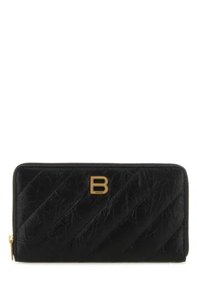 Balenciaga Black Leather Wallet