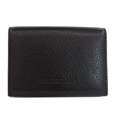 Pre-owned Balenciaga Black Leather Wallet (bi-fold) ()