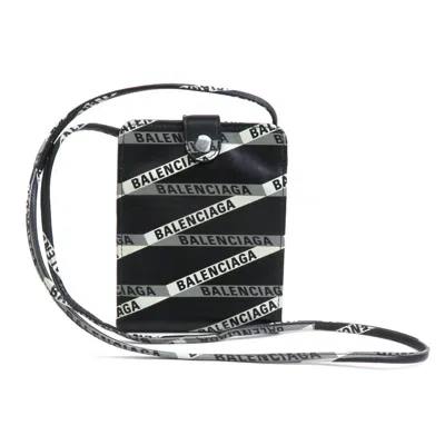 Pre-owned Balenciaga Black Leather Wallet (bi-fold) ()