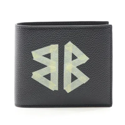 Pre-owned Balenciaga Black Leather Wallet (bi-fold) ()