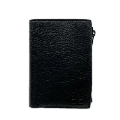Pre-owned Balenciaga Black Leather Wallet (bi-fold) ()