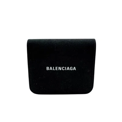 Pre-owned Balenciaga Black Leather Wallet (bi-fold) ()