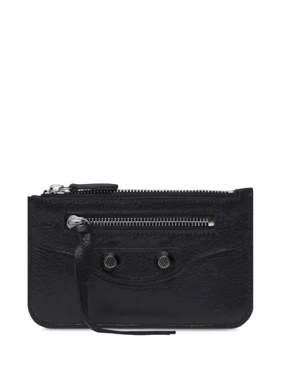 Balenciaga Black Leather Wallet For Women