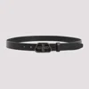 Balenciaga Women's Leather Bb Belt In Black