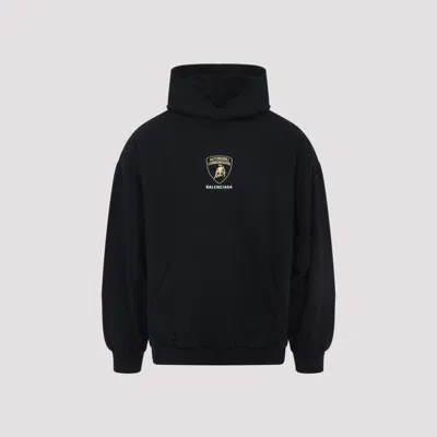BALENCIAGA BLACK LOGO HOODIE