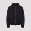 Balenciaga Hybrid Bomber Jacket With Side Flap Pockets In Black