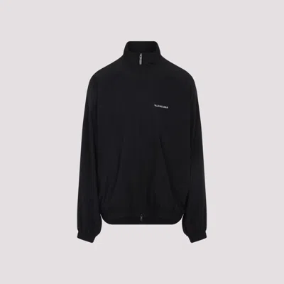 BALENCIAGA BLACK LOGO JACKET