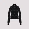 Balenciaga All-over Zip-up Cardigan For Women In Black