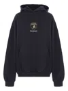 Balenciaga Black Hoodie With Fixed Hood And Logo Print On The Front In Cotton Man In Black