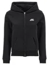 Balenciaga Logo Print Hoodie Sweatshirt Black In Black