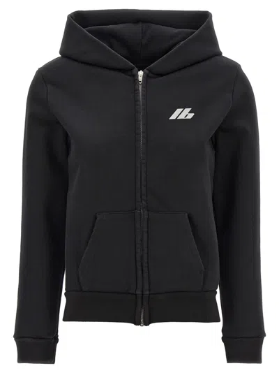 BALENCIAGA BLACK LOGO PRINT HOODIE