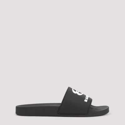 BALENCIAGA BLACK SLIP ON SLIDES