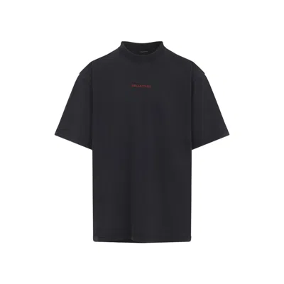 BALENCIAGA BLACK LOGO T-SHIRT