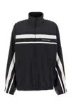 Balenciaga Multicolor Tech Fabric Oversize Sweatshirt In Black