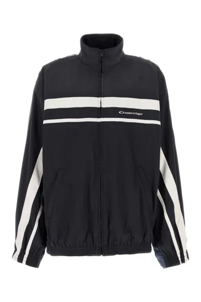 BALENCIAGA BLACK LOGO TRACKSUIT JACKET