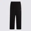 Balenciaga Black Logo Trainers Pants In Black