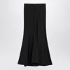 Balenciaga Black Stretch Wool Skirt