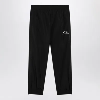 Balenciaga Black Loop Sports Icon Jogger Trousers In Multi