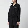 Balenciaga Womens Black Logo-embroidered Cotton-blend Track Jacket In Black