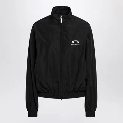 BALENCIAGA BALENCIAGA BLACK LOOP SPORTS ICON ZIP JACKET WOMEN