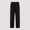 Balenciaga Black Fluid Poplin Large Elastic Trousers In Black
