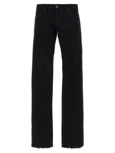 BALENCIAGA BLACK LOW WAIST JEANS