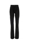 Balenciaga Women's Low Crotch Japanese Denim Jeans In Black