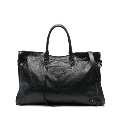 BALENCIAGA BALENCIAGA BLACK LUGGAGE & HOLDALLS MEN