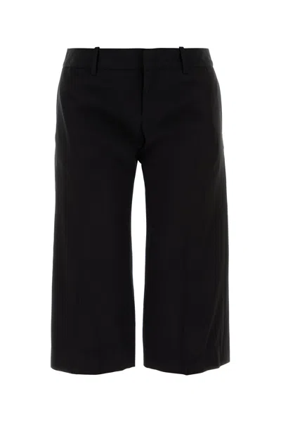 BALENCIAGA BLACK LYOCELL CAPRI PANT