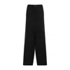 Balenciaga Ironed Pleats Twill Wide-leg Pant In Black