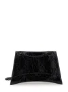 Balenciaga Black Medium Crush Black Crossbody Bag In Black