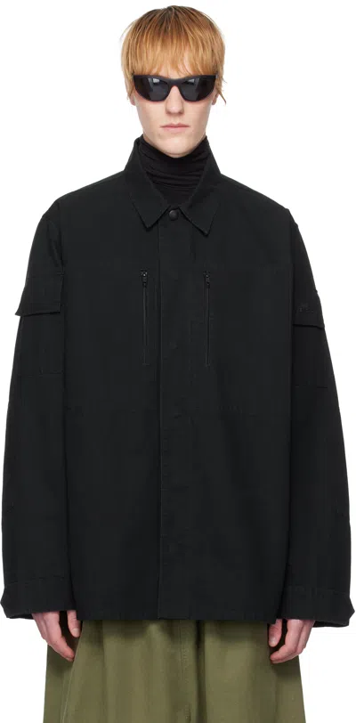 Balenciaga Black Military Shirt In 1140