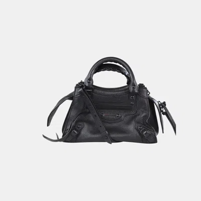 Pre-owned Balenciaga Black Mini City Bag