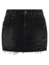 Balenciaga Urban Style Skirt With Pockets And Loops In Black