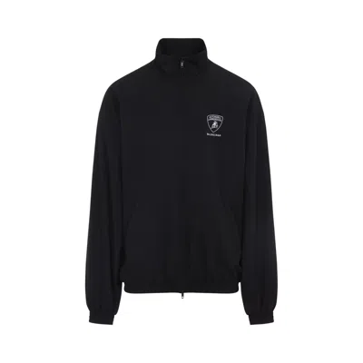 Balenciaga Black Modern Jacket With High Collar