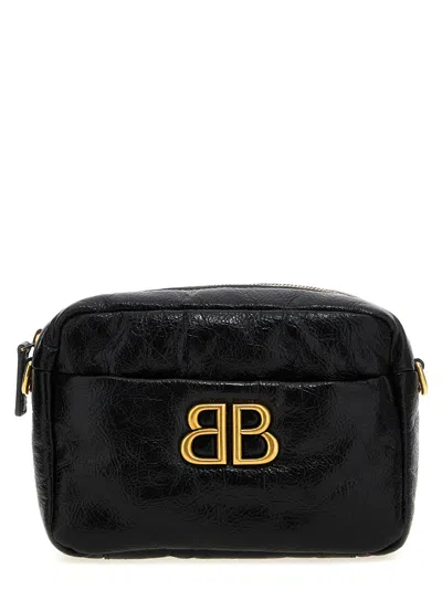 BALENCIAGA BLACK MONACO CAMERA BAG XS CROSSBODY BAG